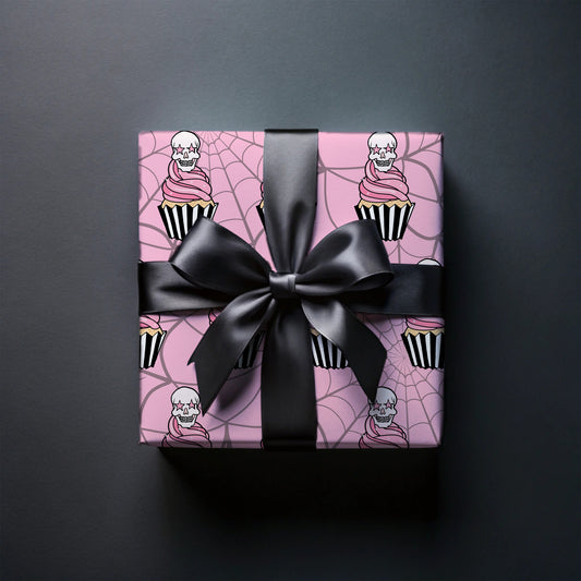 Haunted Cupcake Wrapping Paper