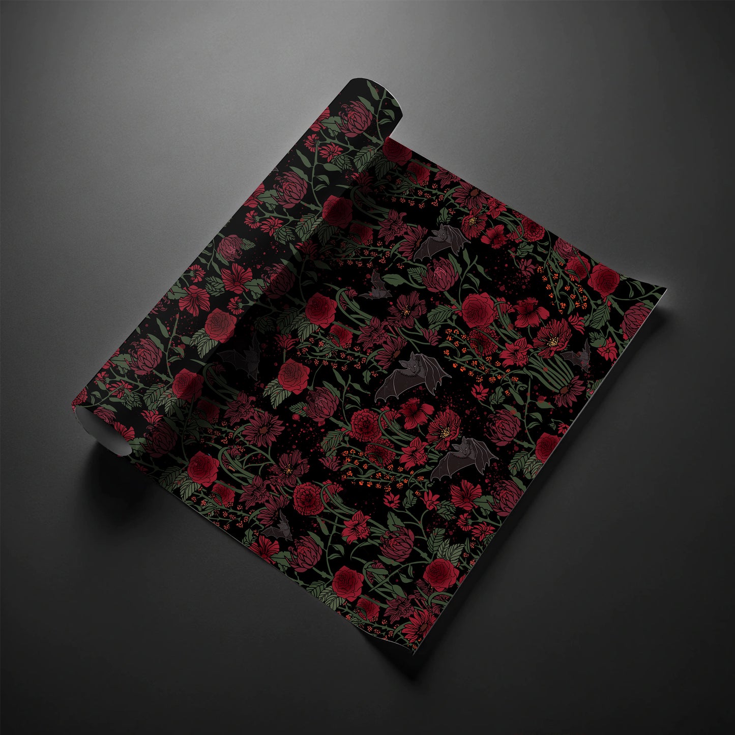 Midnight Blooms Gift Wrap