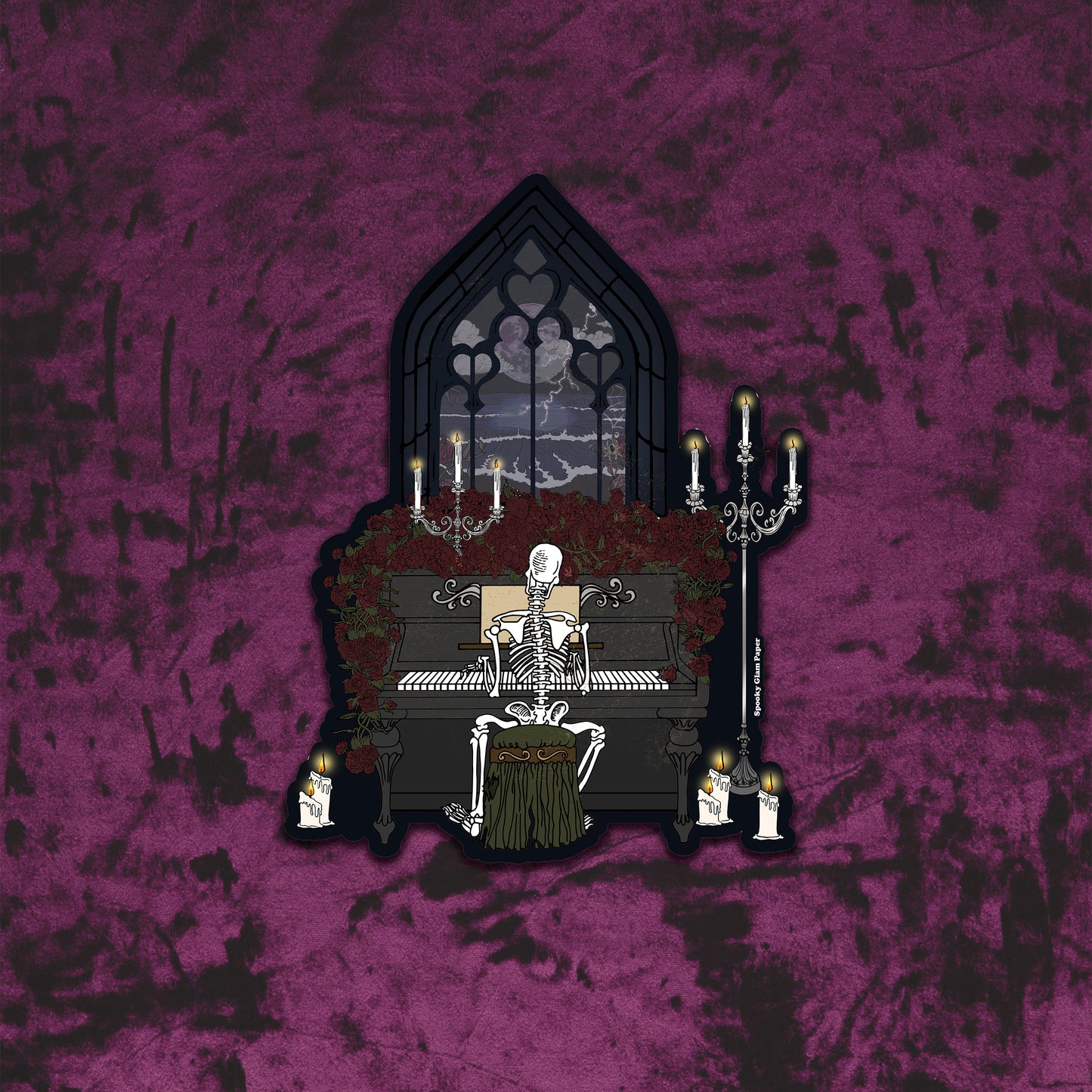 Haunted Sonata Piano Sticker
