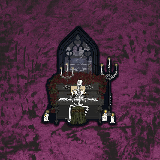 Haunted Sonata Piano Sticker