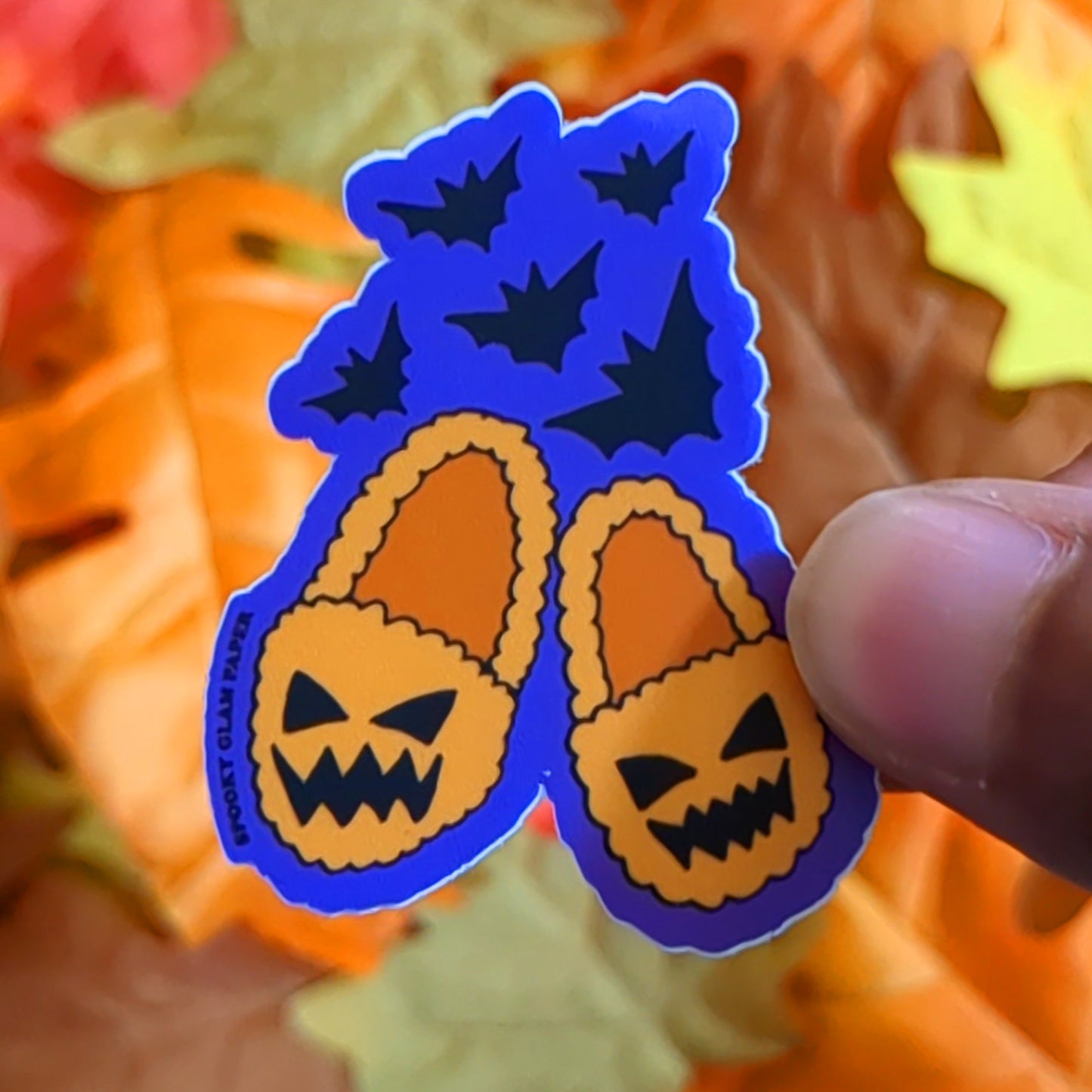 Spooky Slippers Sticker