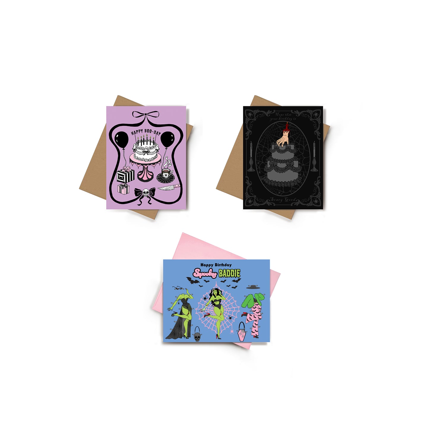 Spooky Birthday Card Bundle