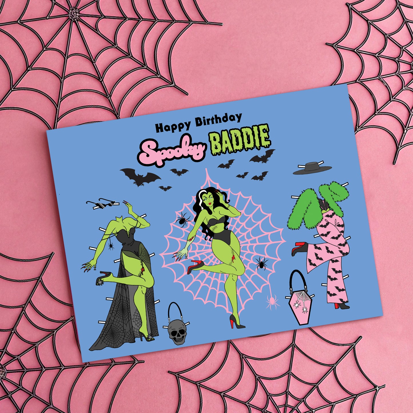 Spooky Baddie Birthday Card