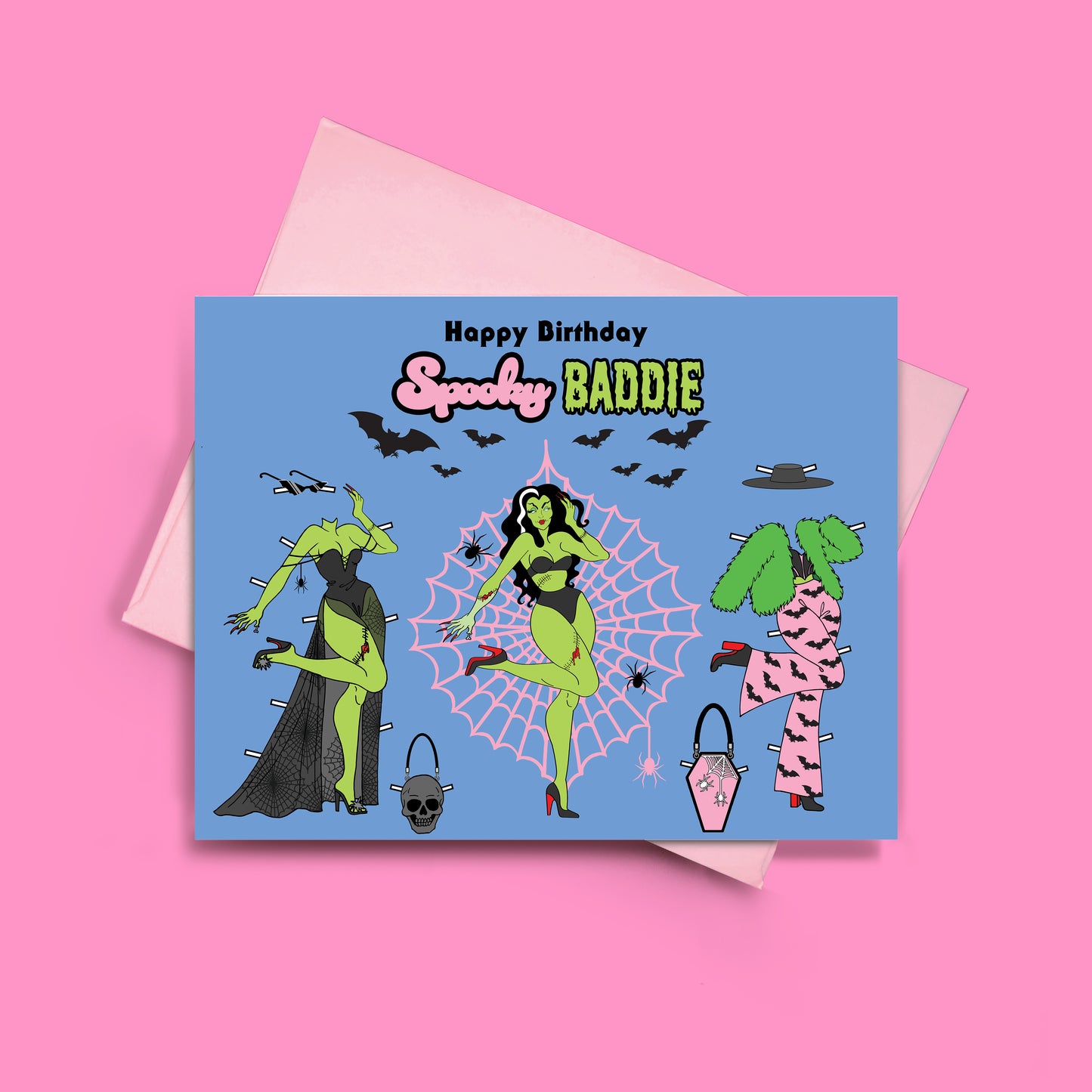 Spooky Baddie Birthday Card