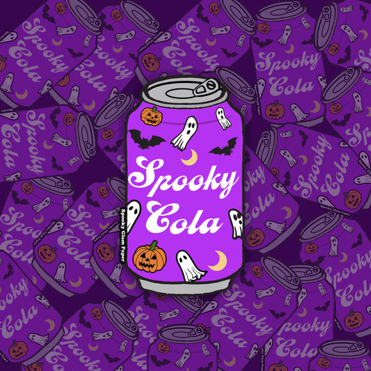 Spooky Soda Can Sticker