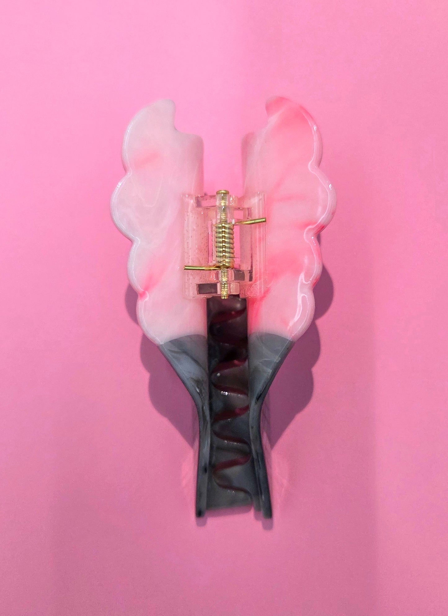 Spooky Pink Ice Cream Hair Claw Clip