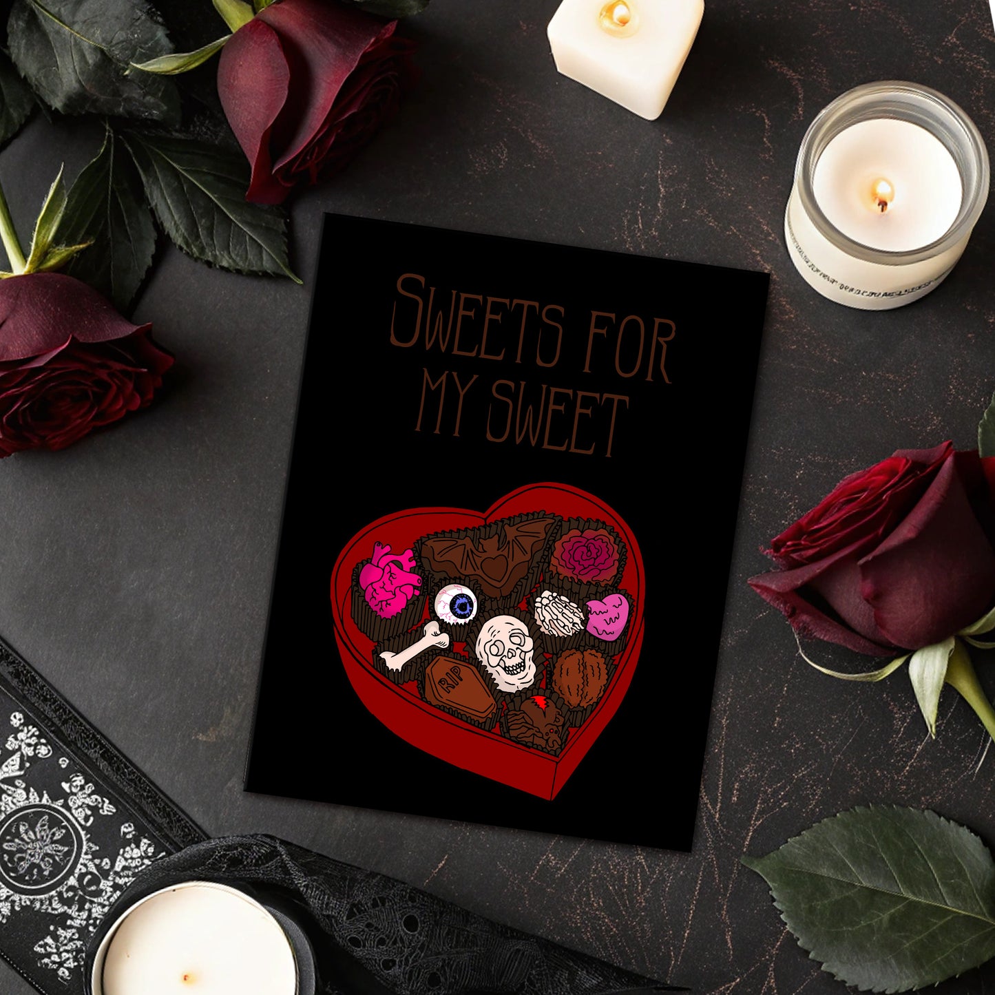 Sweets For My Sweet Valloween Valentine's Day Card