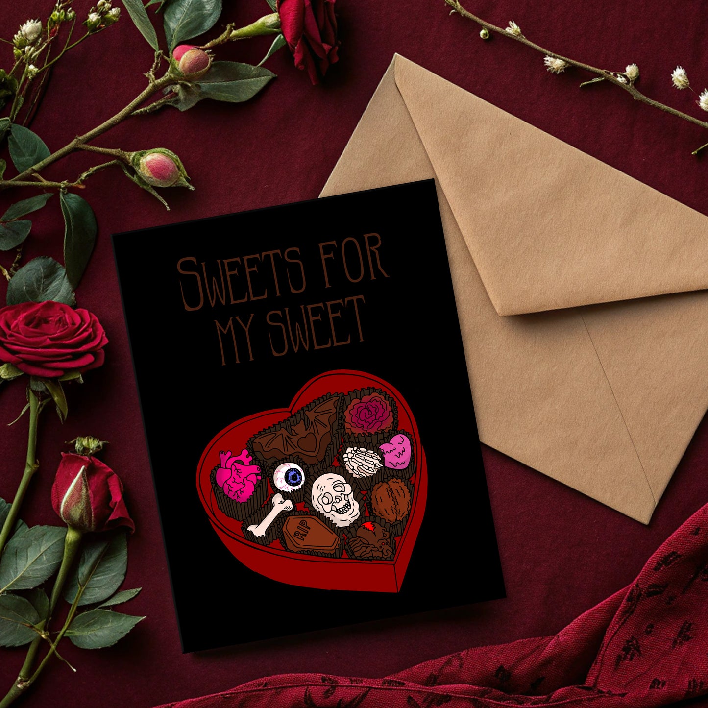 Sweets For My Sweet Valloween Valentine's Day Card