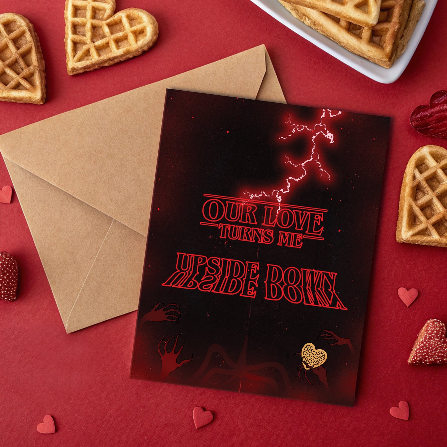 Upside Down Love Valloween Card