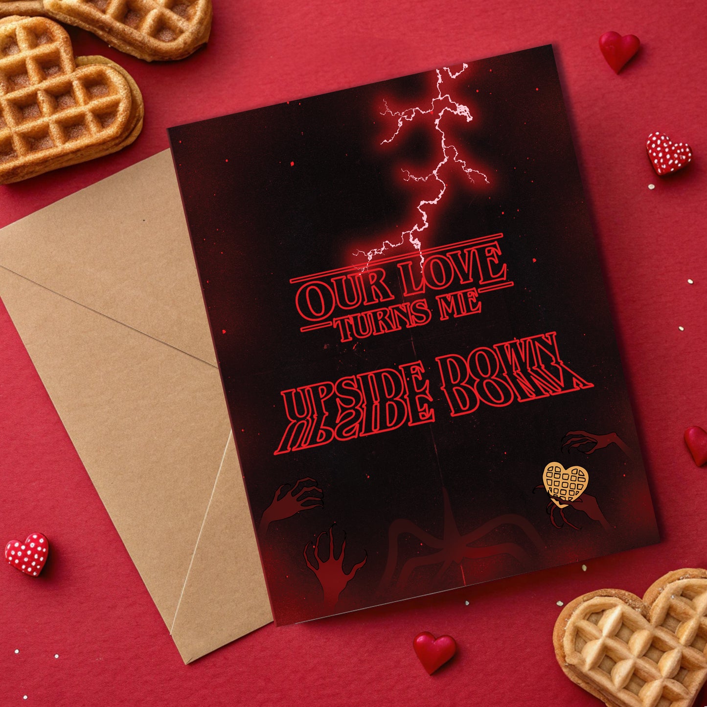 Upside Down Love Valloween Card