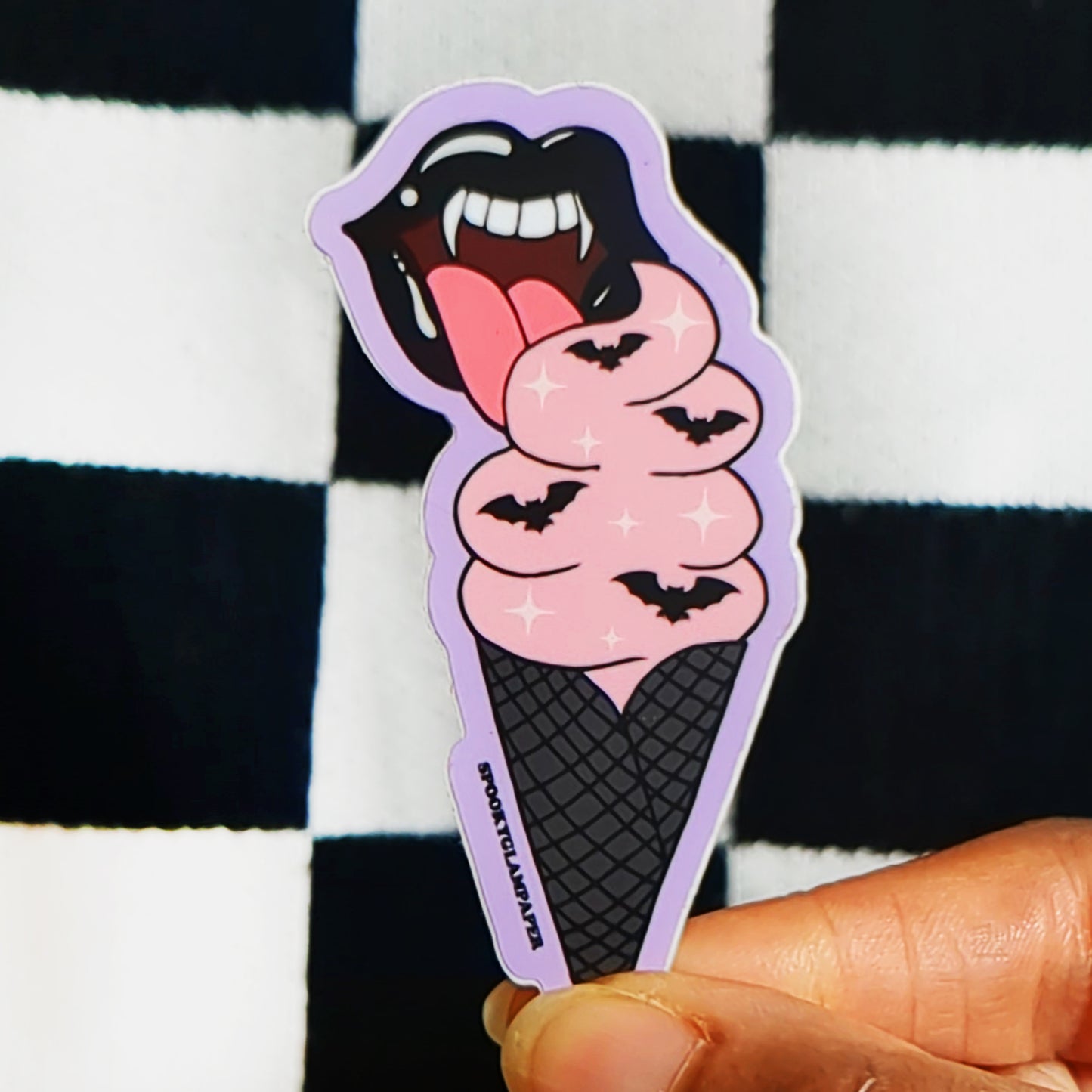 Vampy Ice Cream Sticker