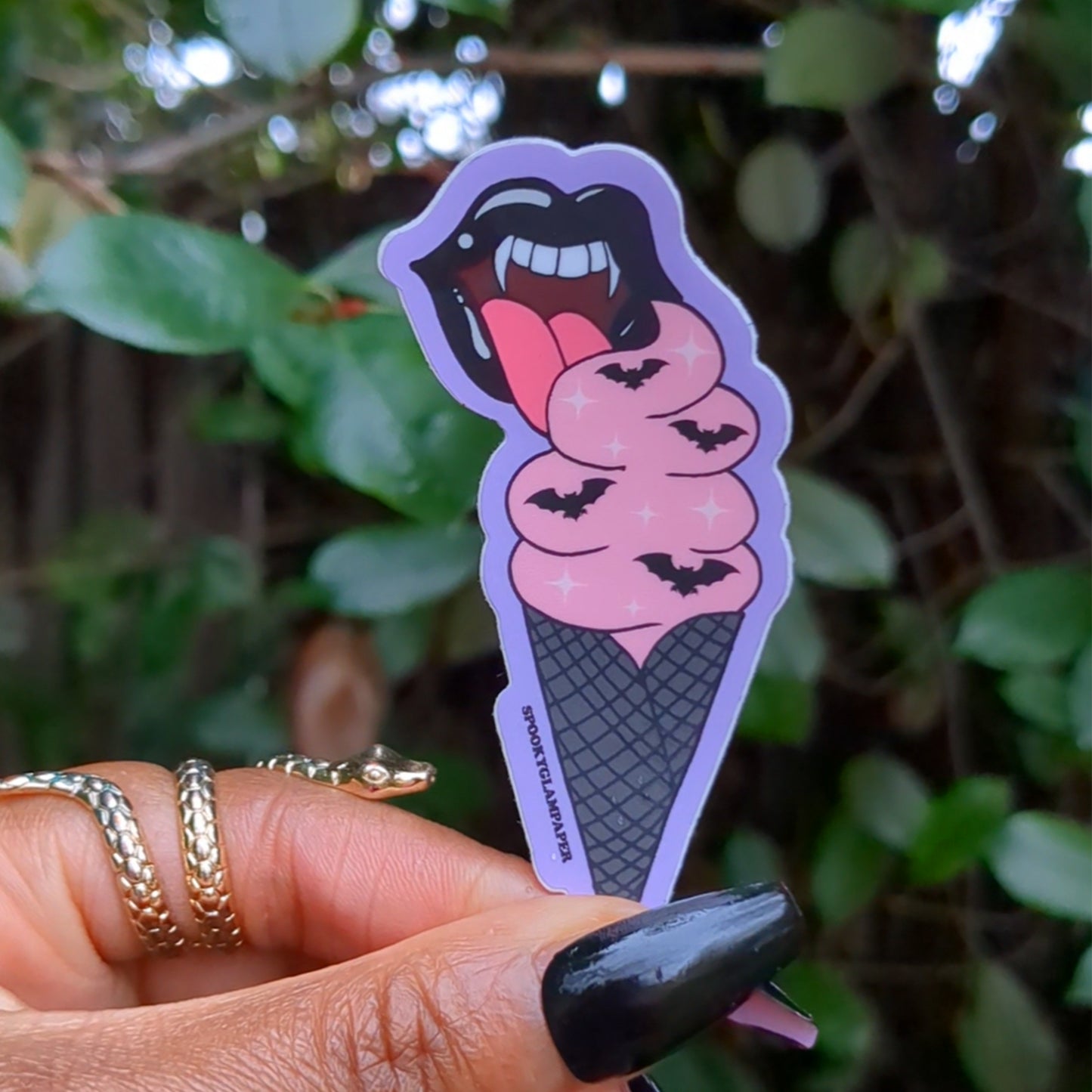 Vampy Ice Cream Sticker