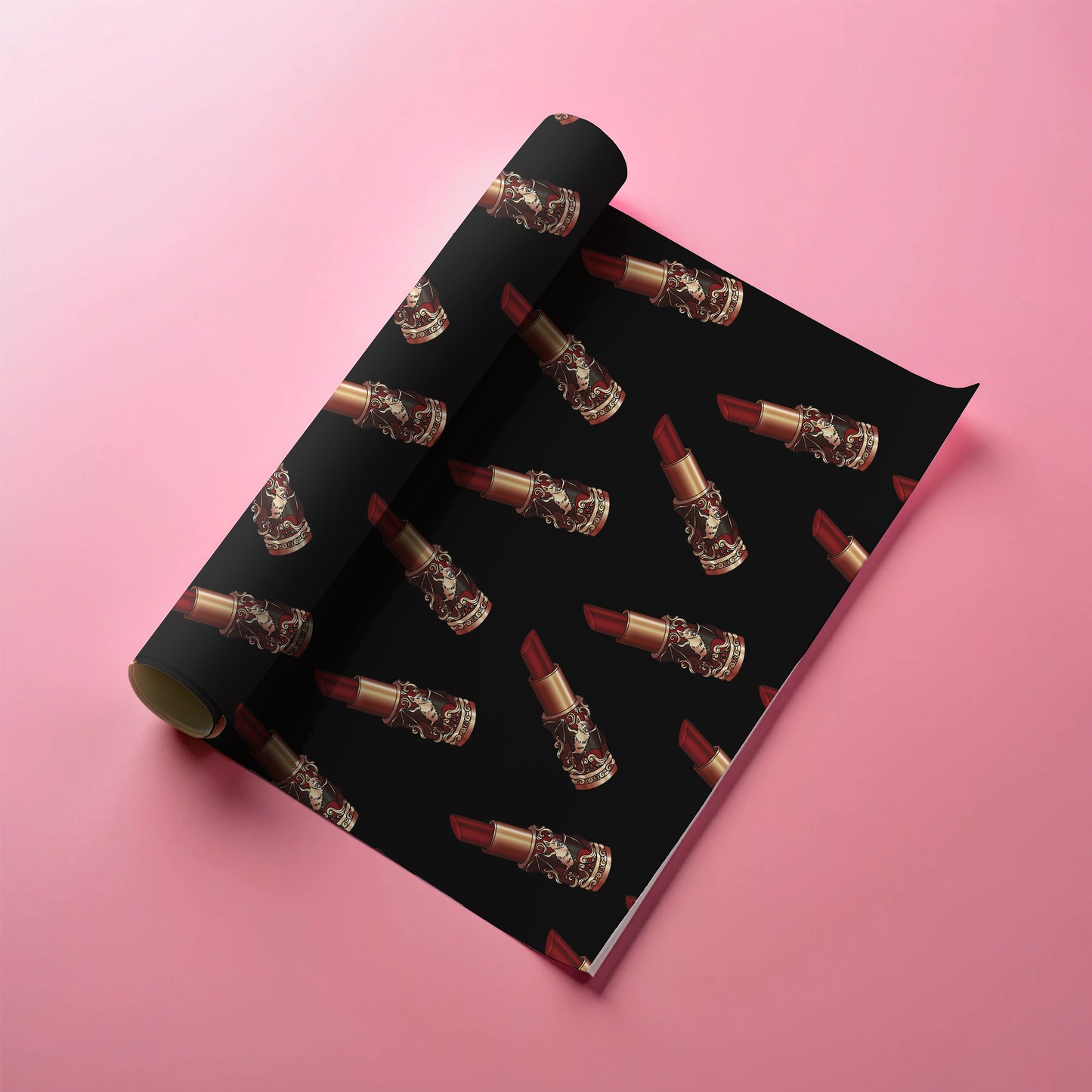 Batty Lipstick Gift Wrap Sheets