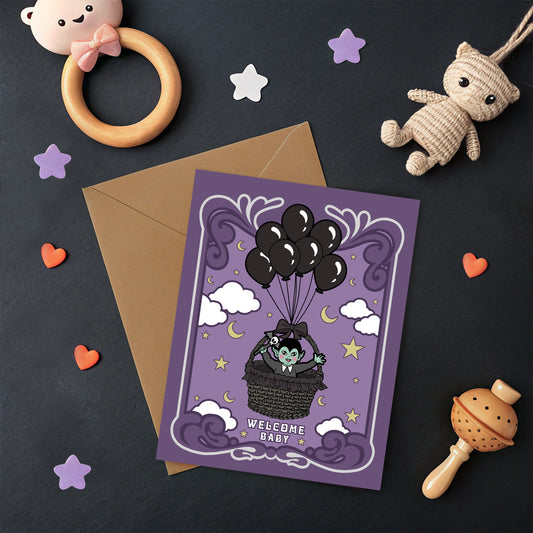 Welcome Spooky Baby Card