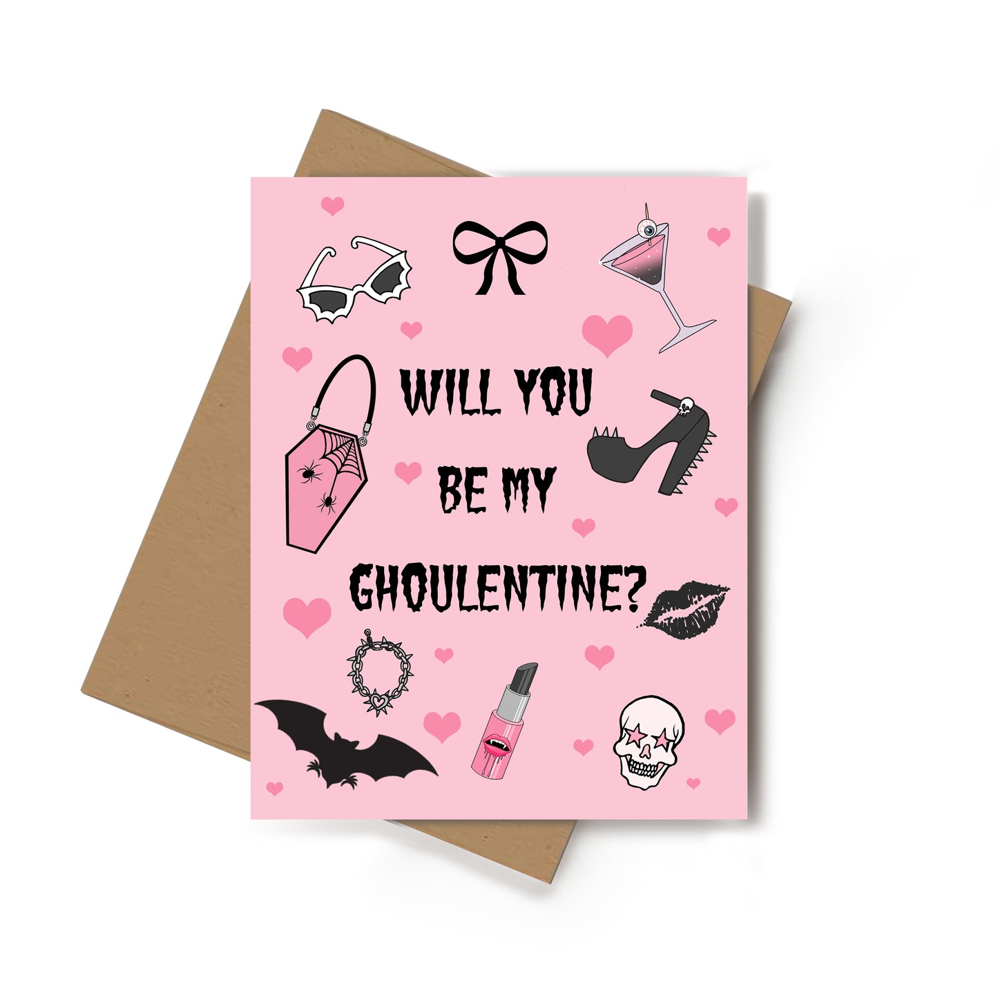 Will You Be My Ghoulentine? Galentine's Day Card