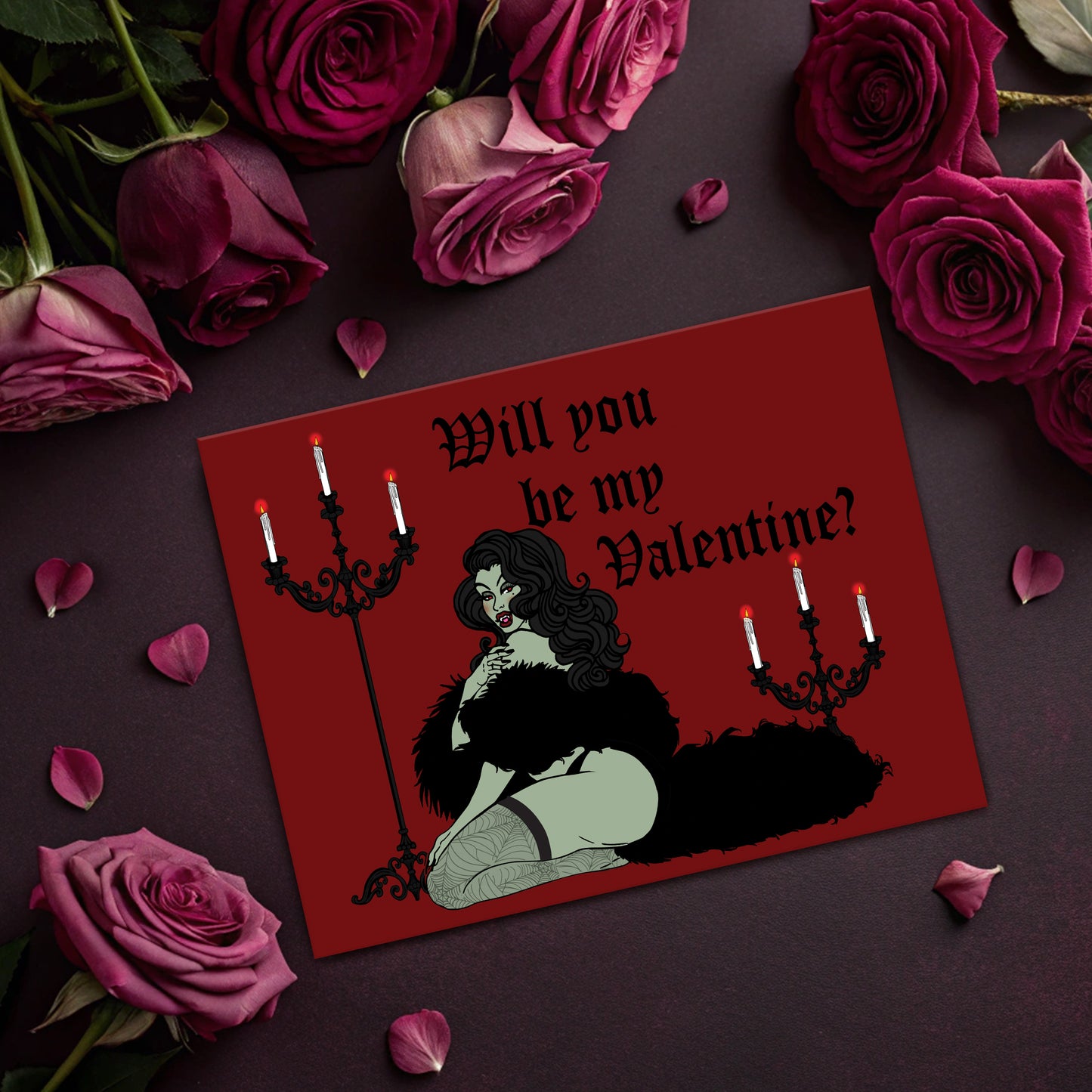 Will You Be My Valentine? Valloween Card