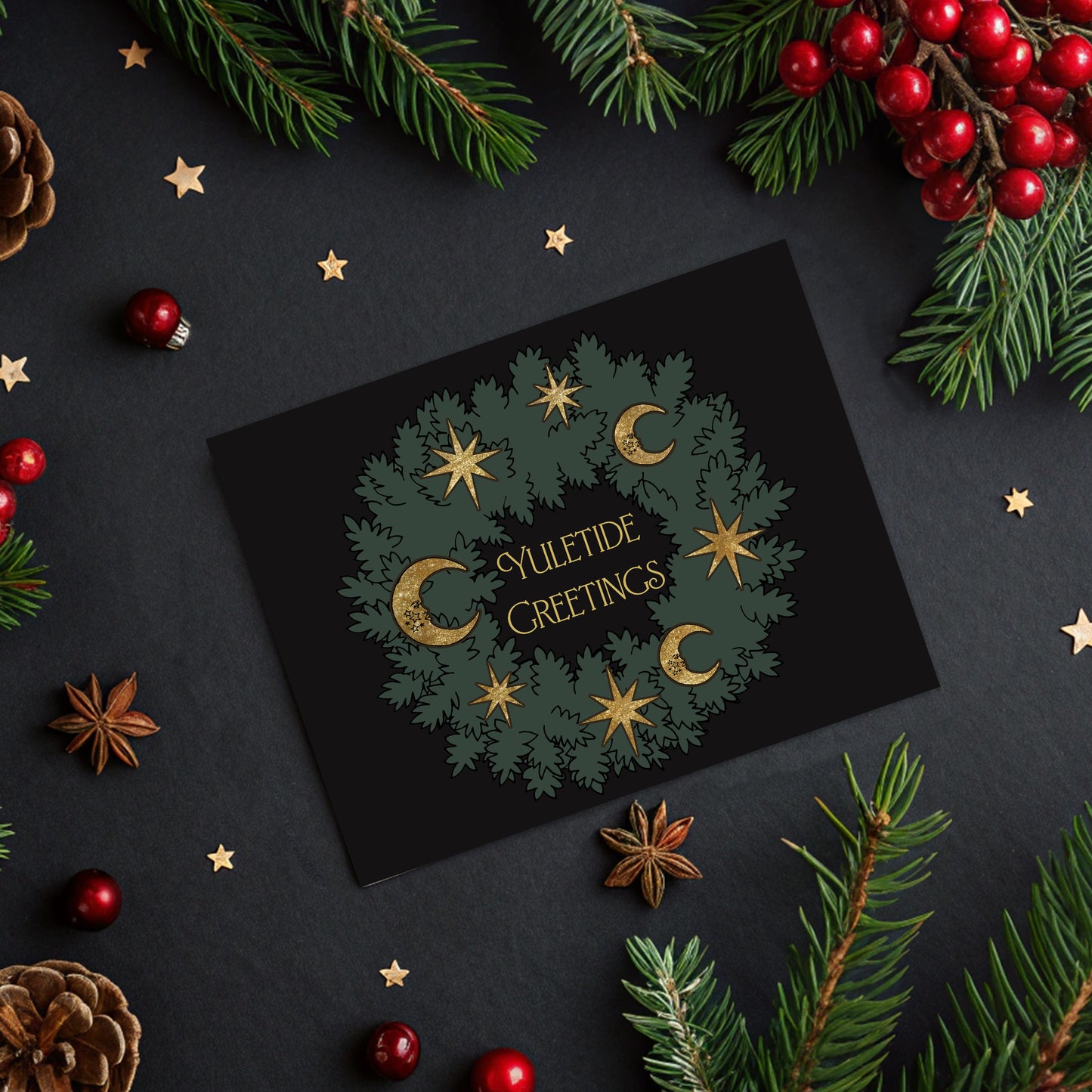 Yuletide Greetings Christmas Card