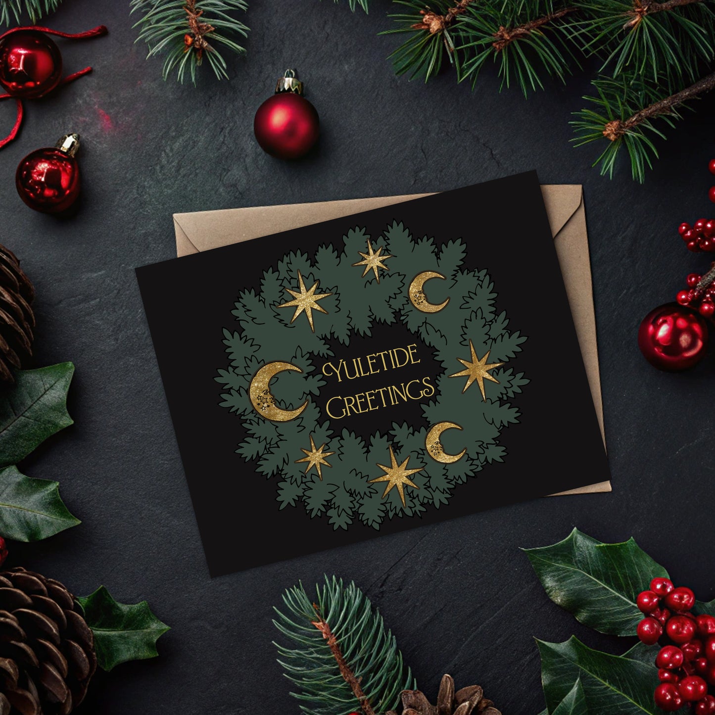 Yuletide Greetings Christmas Card